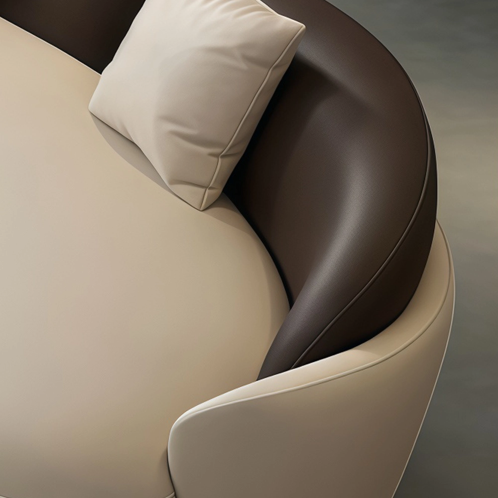 Modern Minimalist Curved Sofa for Hospitality - image 5