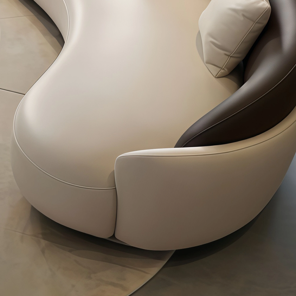 Modern Minimalist Curved Sofa for Hospitality - image 6