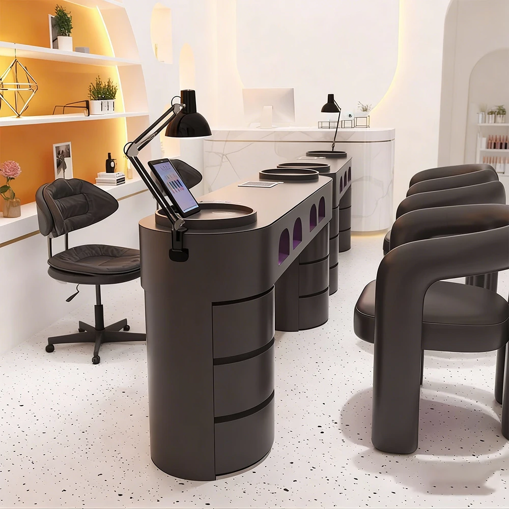 High-End Dark Nail Table Vacuum Light Set - image 2