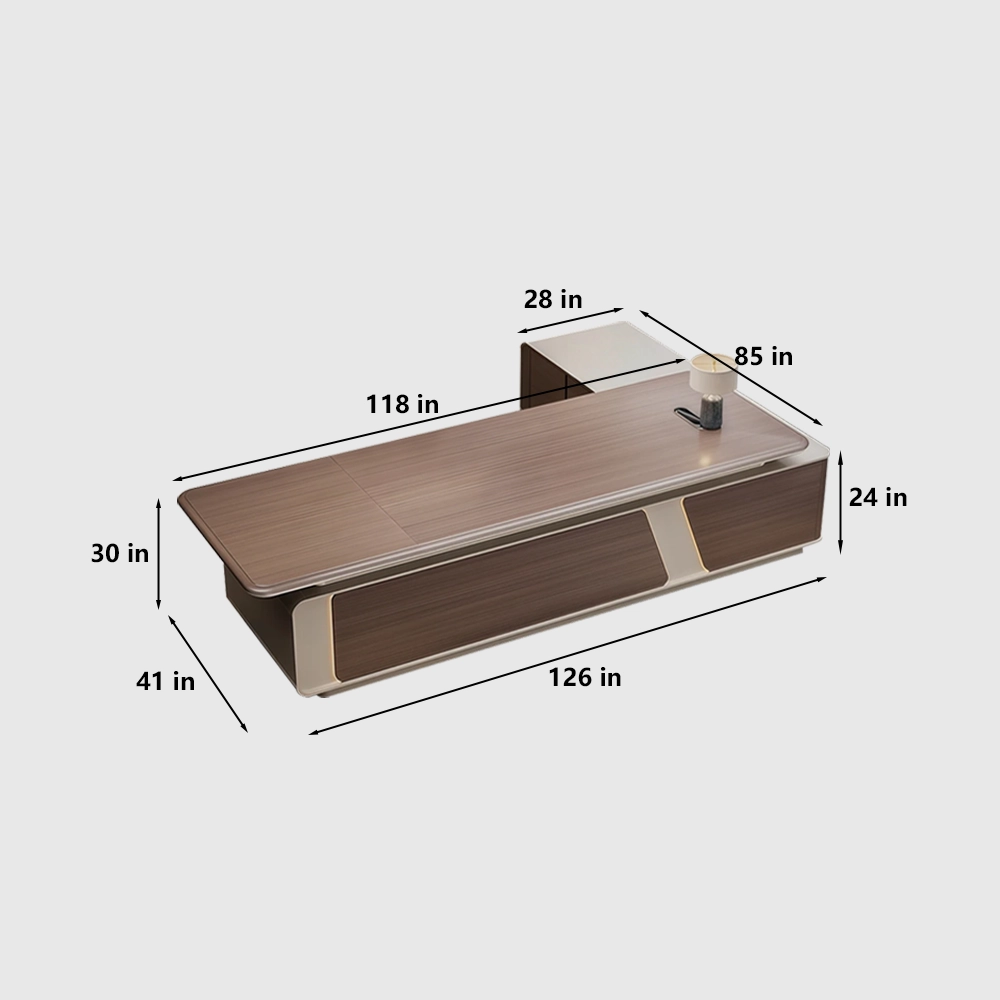 High-End Executive Office Desk  Modern Luxury  Desk with Premium Finish - image 8