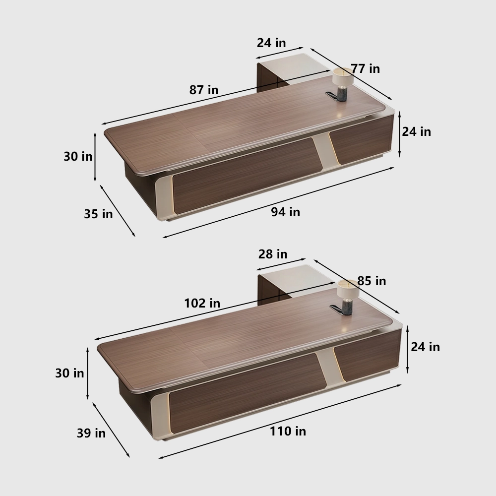 High-End Executive Office Desk  Modern Luxury  Desk with Premium Finish - image 7