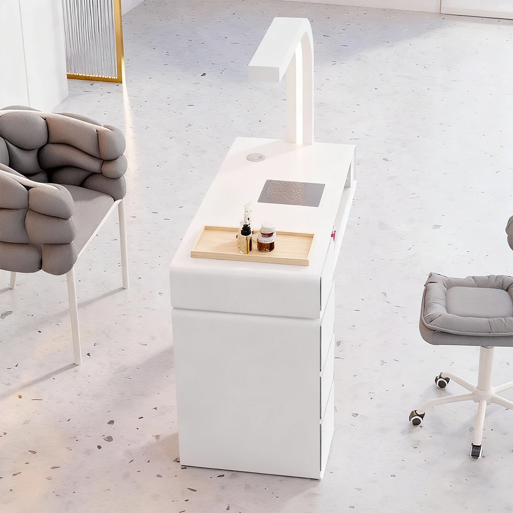 Ins Style Nail Table with Vacuum Light - image 2