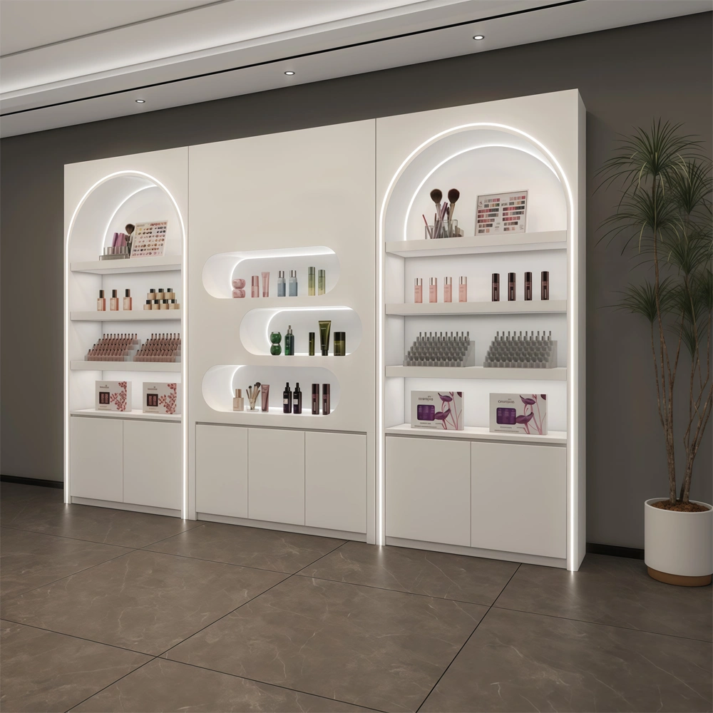 Lacquer Cosmetic Display Cabinet for Retail Store - image 3