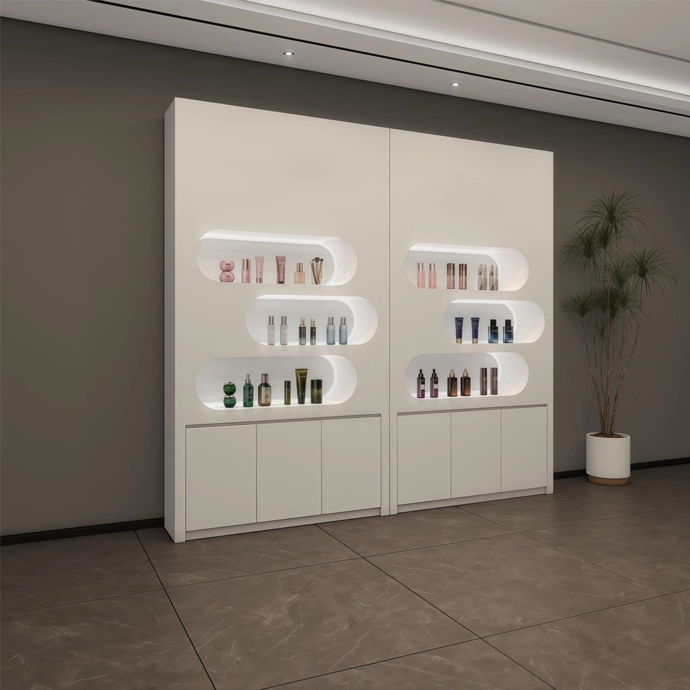 Lacquer Cosmetic Display Cabinet for Retail Store - image 4