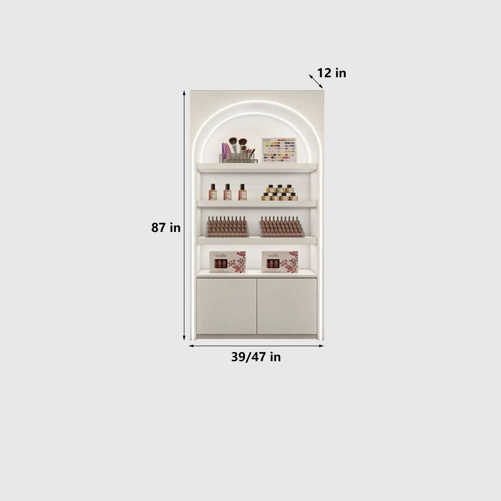 Lacquer Cosmetic Display Cabinet for Retail Store - image 8