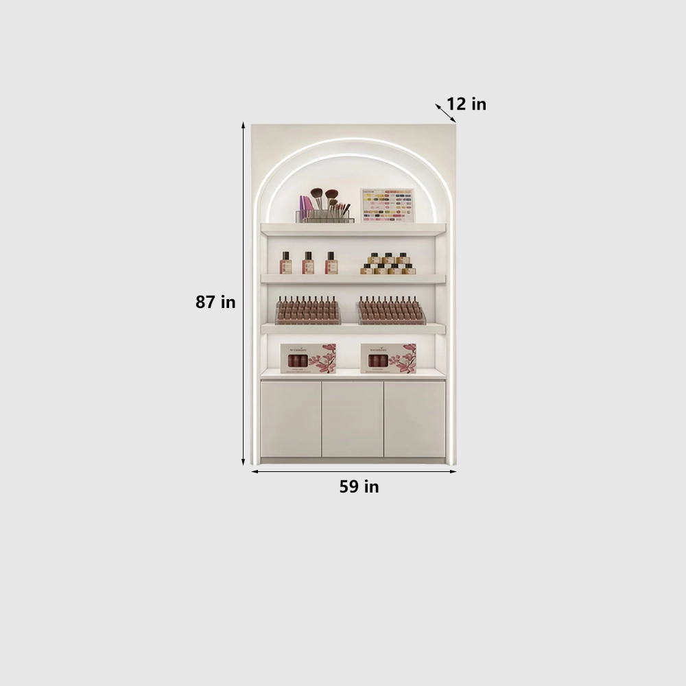 Lacquer Cosmetic Display Cabinet for Retail Store - image 9