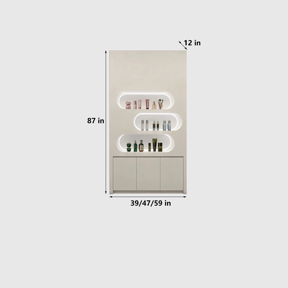 Lacquer Cosmetic Display Cabinet for Retail Store - image 10