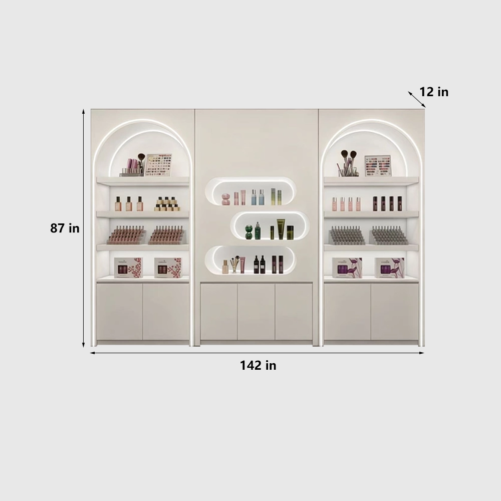 Lacquer Cosmetic Display Cabinet for Retail Store - image 11