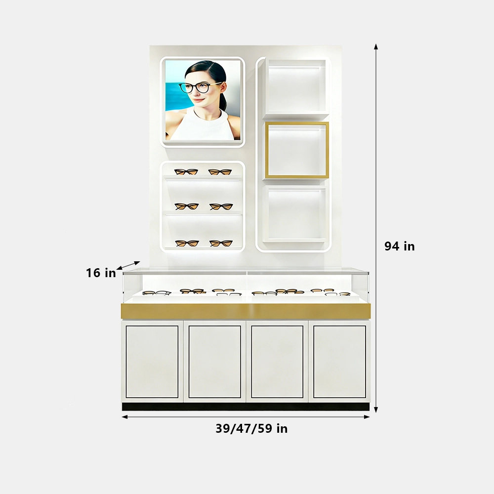 Lacquer Eyeglass Display Island Counter for Store - image 15