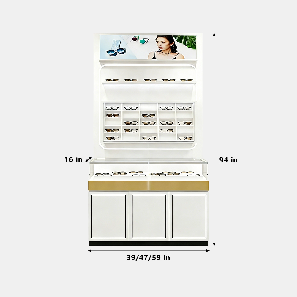 Lacquer Eyeglass Display Island Counter for Store - image 8