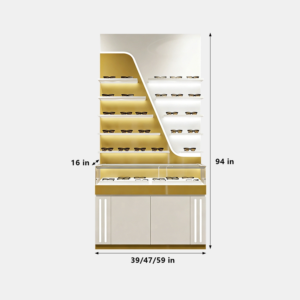 Lacquer Eyeglass Display Island Counter for Store - image 9