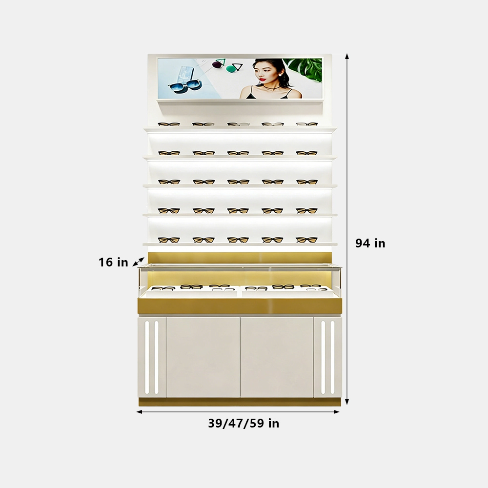 Lacquer Eyeglass Display Island Counter for Store - image 12