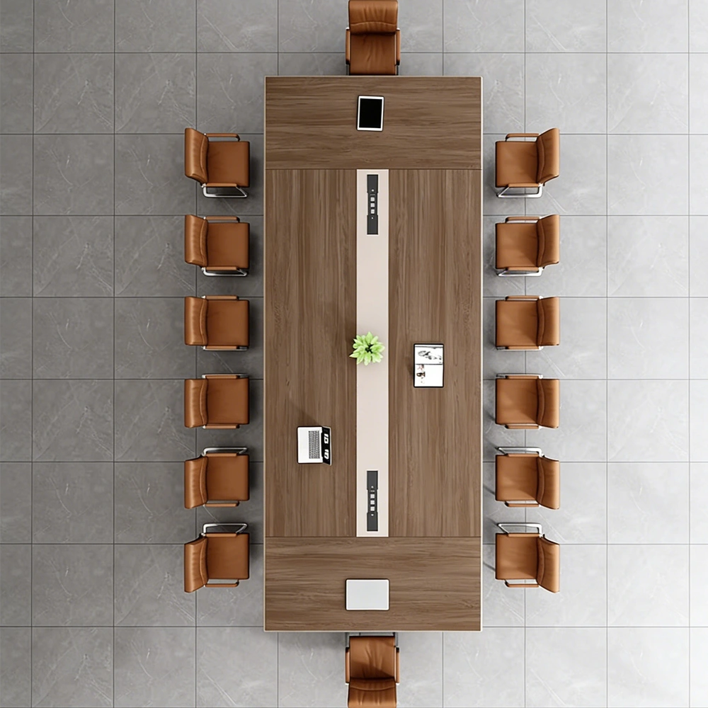 Large Aluminum Edge Conference Table - image 2