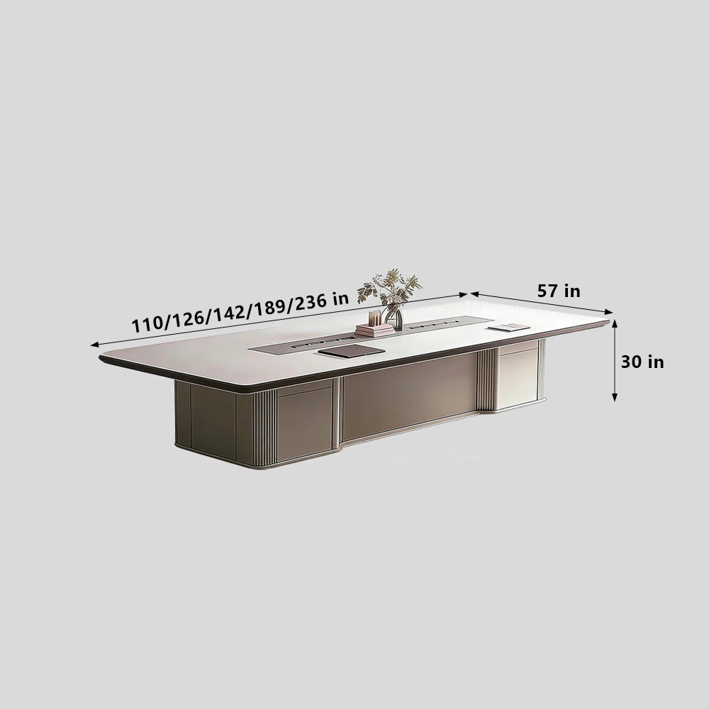 Large Modern Conference Desk for Office Reception - image 7