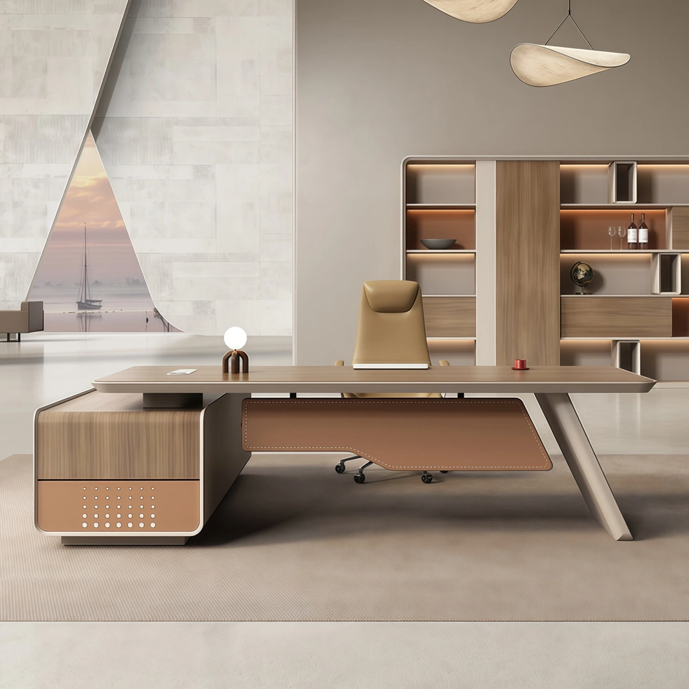 Luxury Corner Executive Desk with Angled Design - image 2