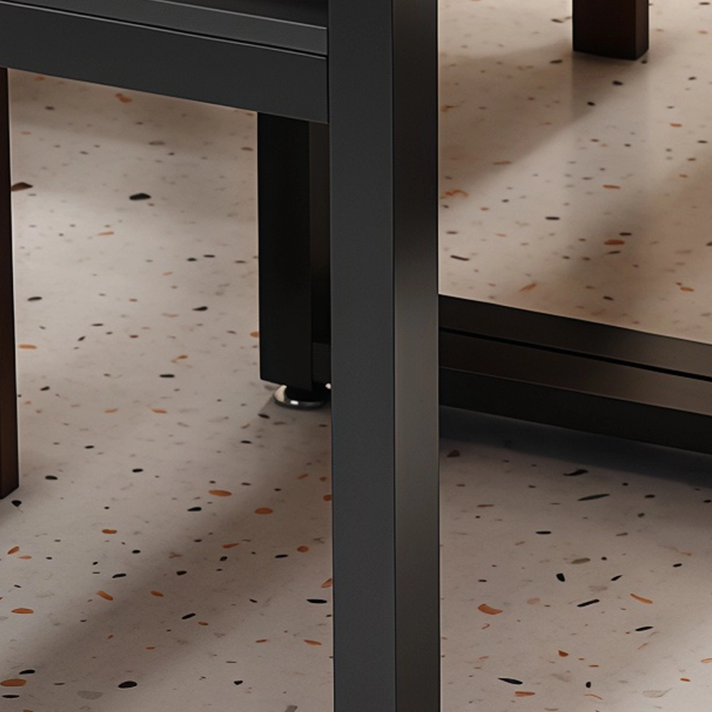 Luxury Glass Wood Nail Desk with Tempered Top - image 6