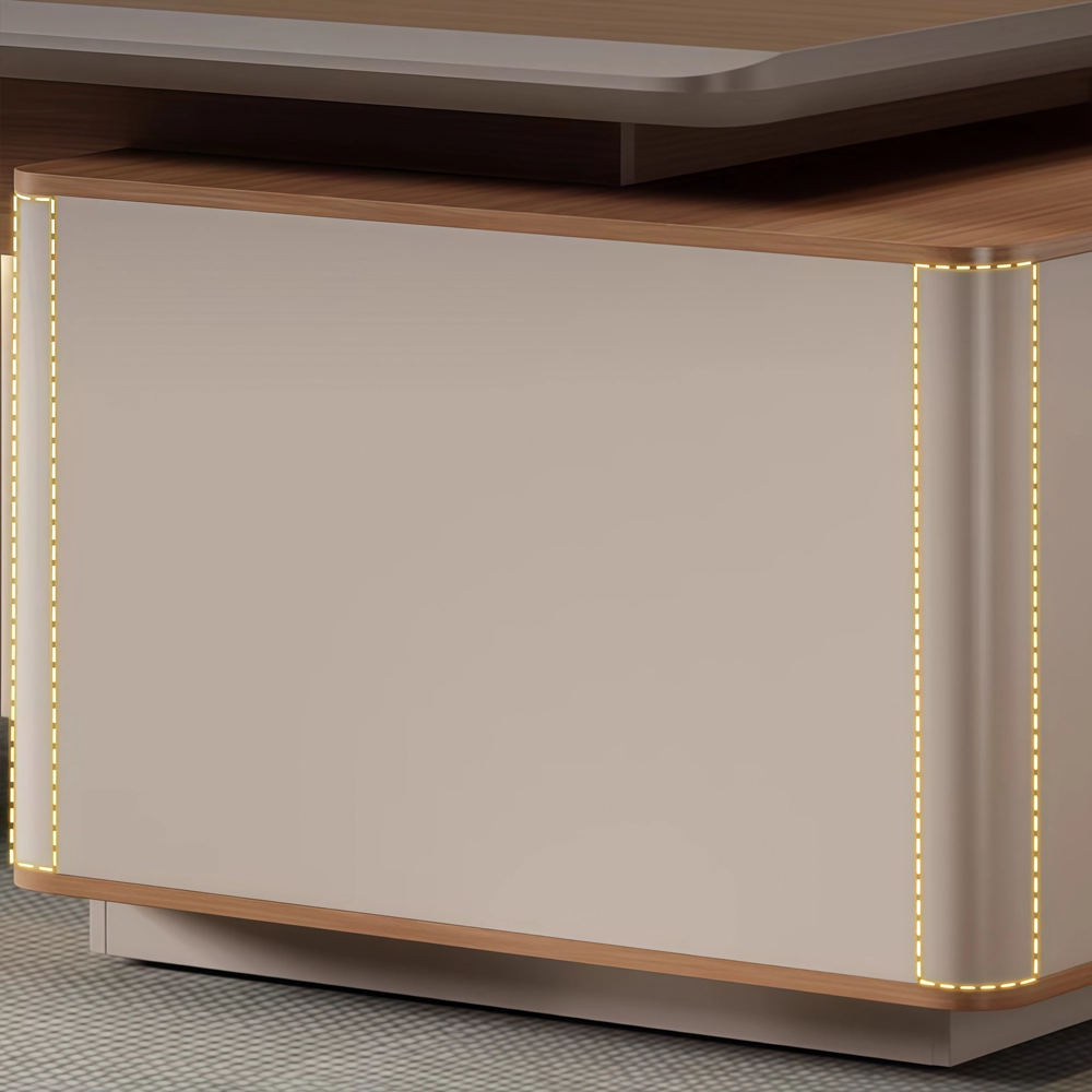 Luxury Modern Executive Desk with Glossy Finish - image 6