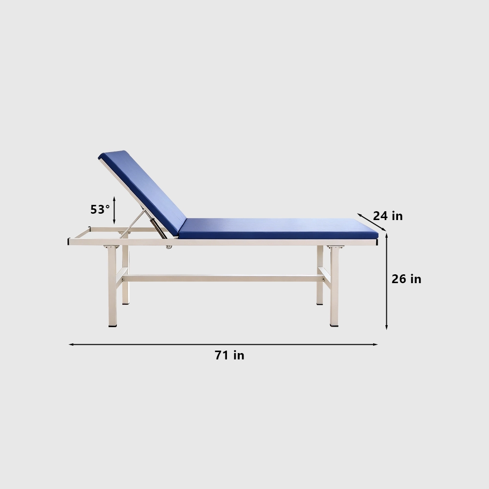 Stainless Steel Massage Bed with Adjustable Backrest - image 7