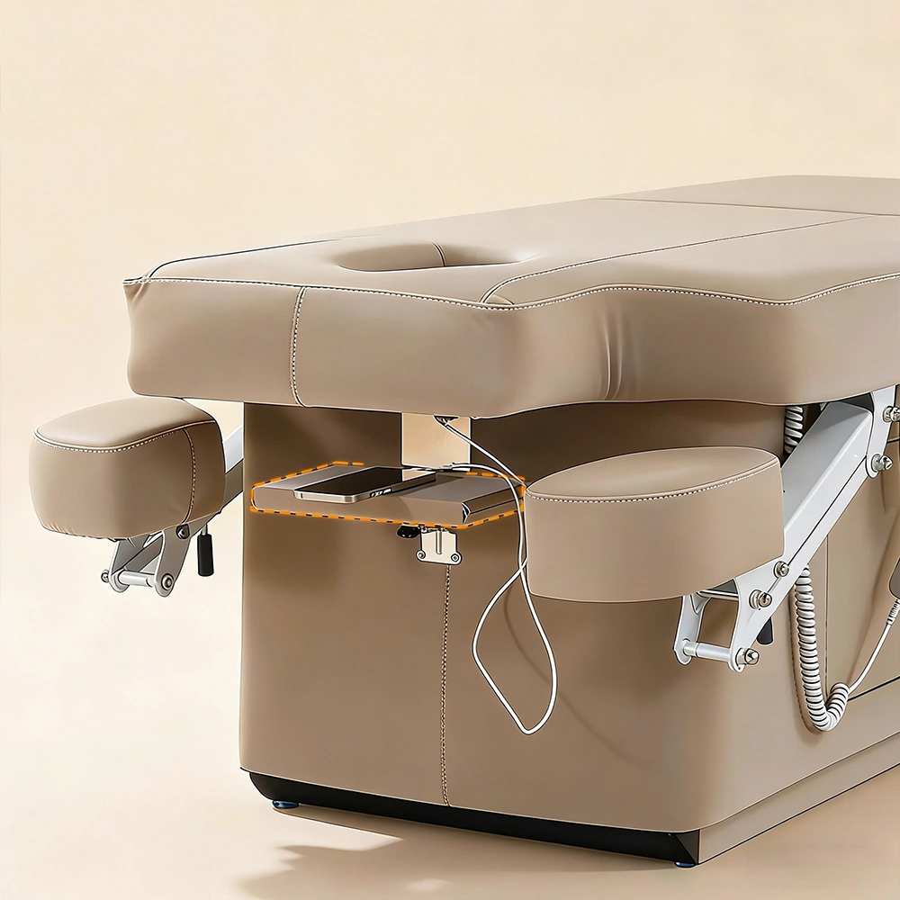 Electric Heated Massage Bed with Latex Mattress - image 3