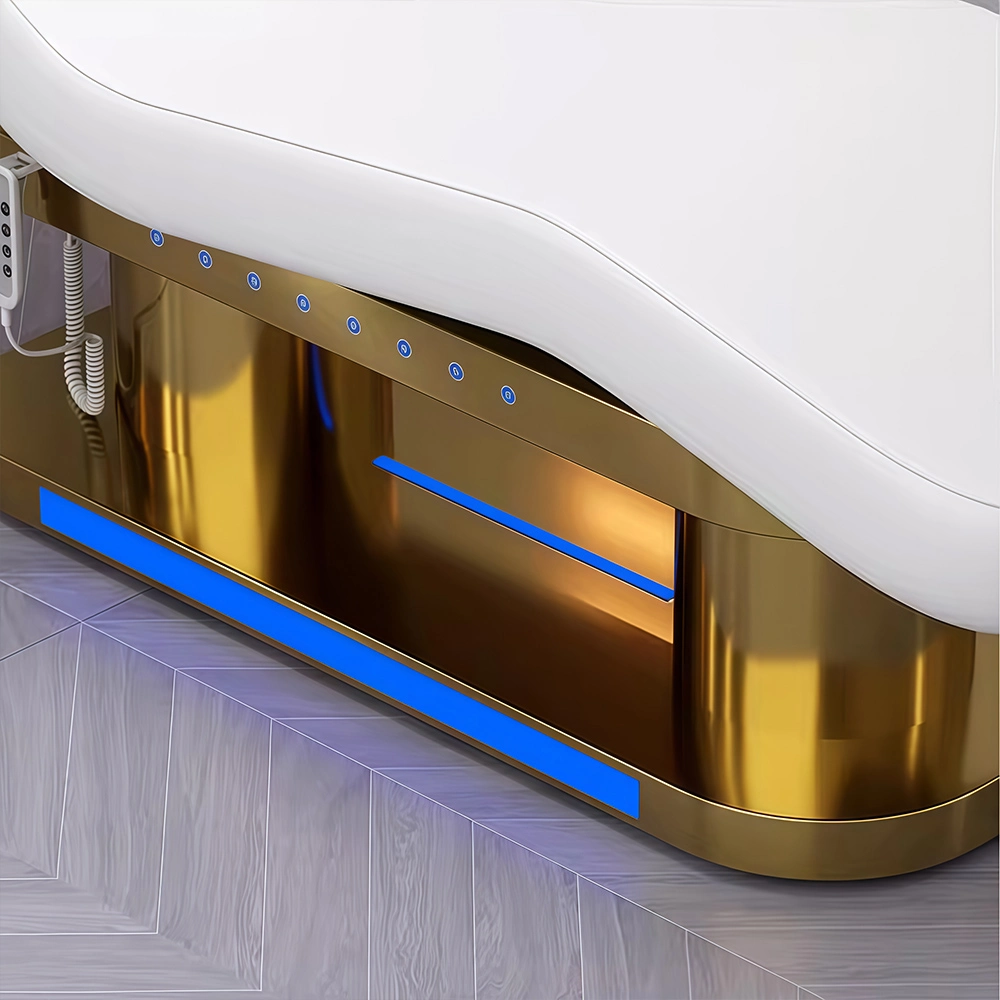 Electric Gold Stainless Steel Bed for Massage & Tattoo - image 4