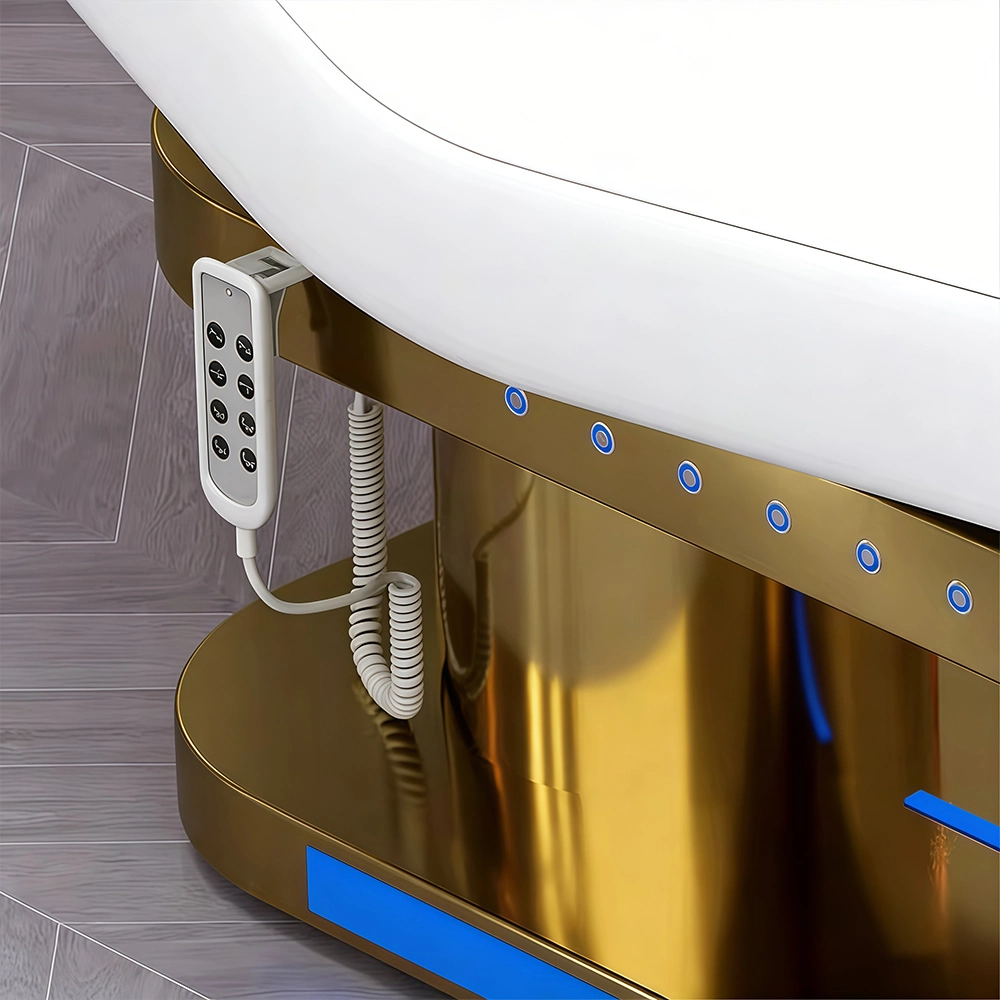 Electric Gold Stainless Steel Bed for Massage & Tattoo - image 5