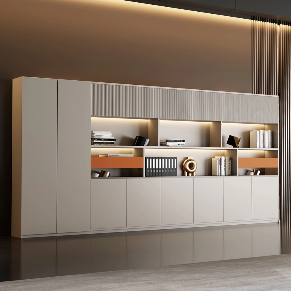 Minimalist Wooden Bookcase Cabinet Office Filing - image 2