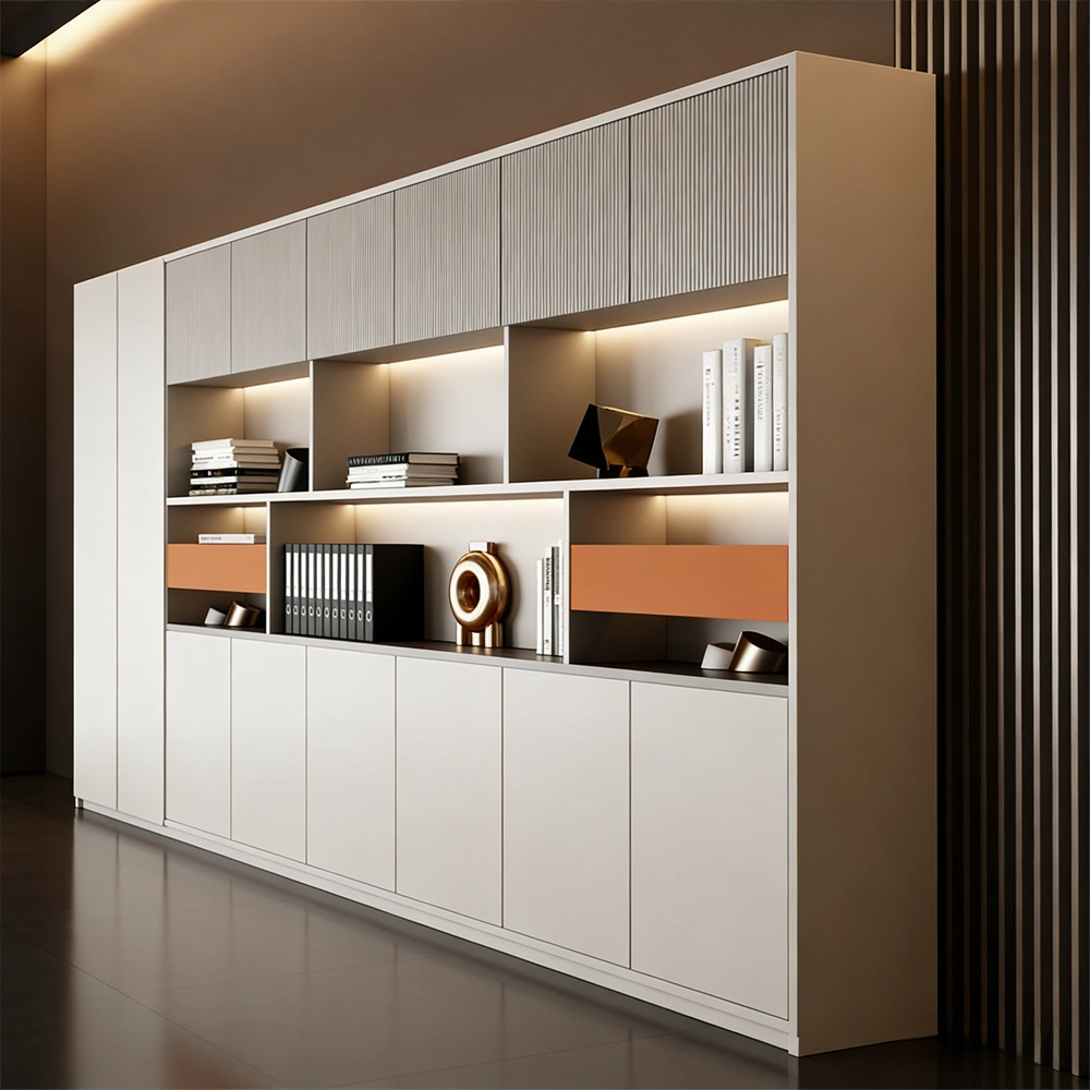 Minimalist Wooden Bookcase Cabinet Office Filing - image 3