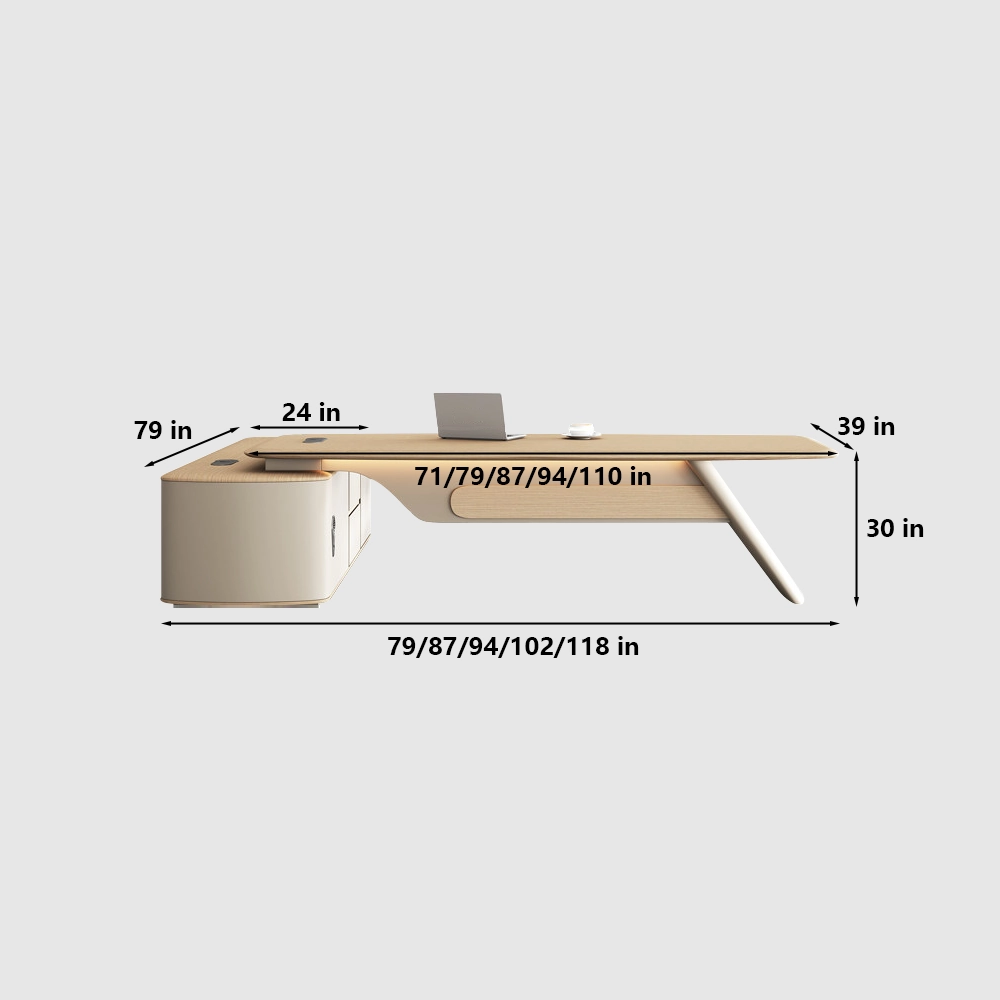 Modern Executive Desk with Luxury Finish - image 7