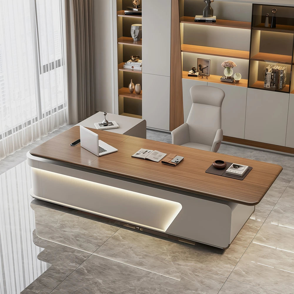 Modern Minimalist Executive Desk Light Luxury Office Desk - image 2