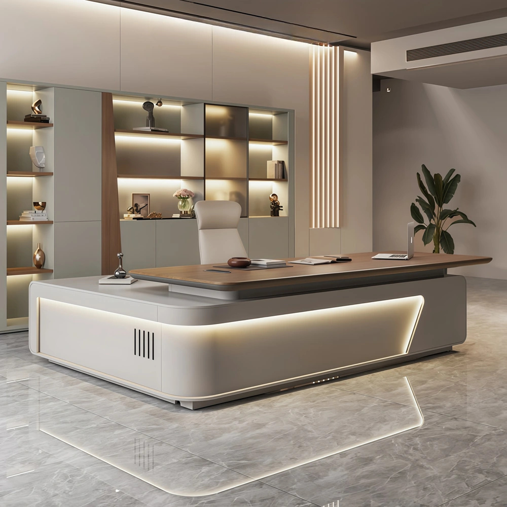 Modern Minimalist Executive Desk Light Luxury Office Desk - image 3