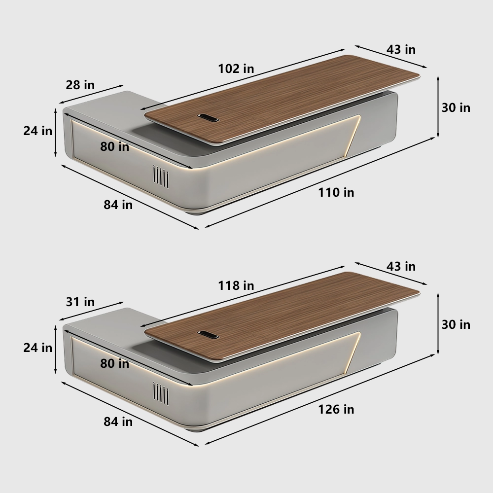 Modern Minimalist Executive Desk Light Luxury Office Desk - image 7