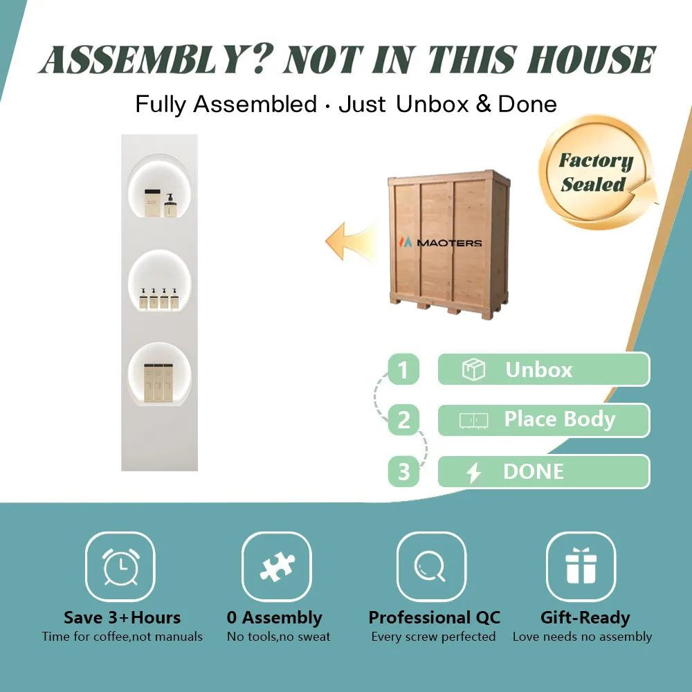 Modern Salon Display Cabinet for Cosmetics & Skincare - image 4