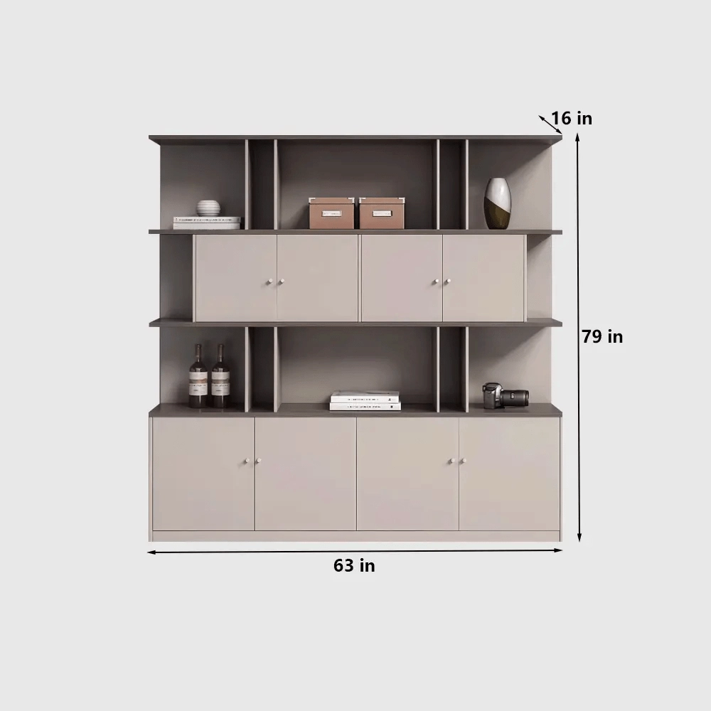 Modern Wooden Office Cabinet for Files & Books - image 8