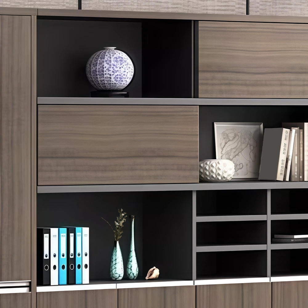 Modern Wooden Tall Filing Cabinet for Executive Office - image 3