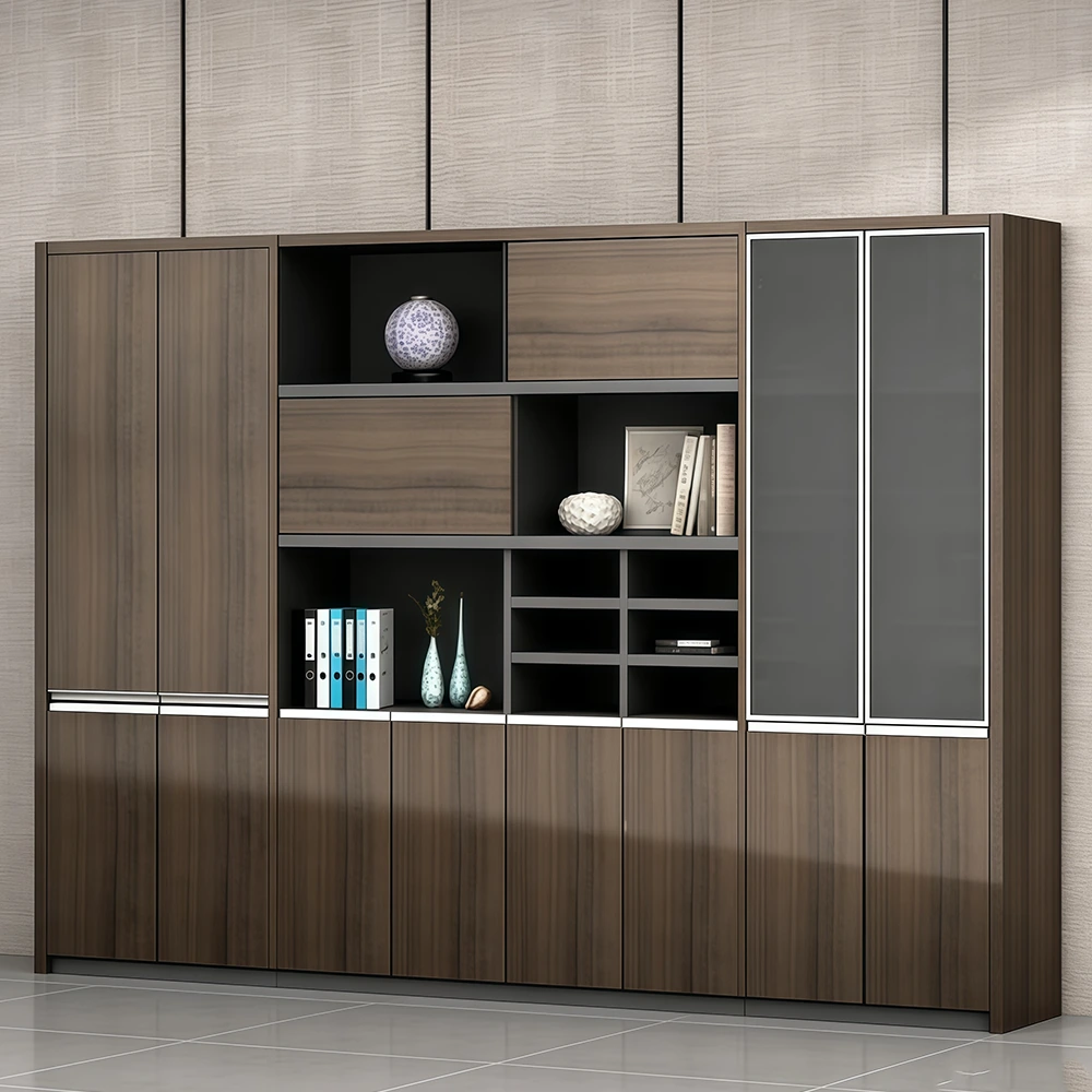 Modern Wooden Tall Filing Cabinet for Executive Office - image 2