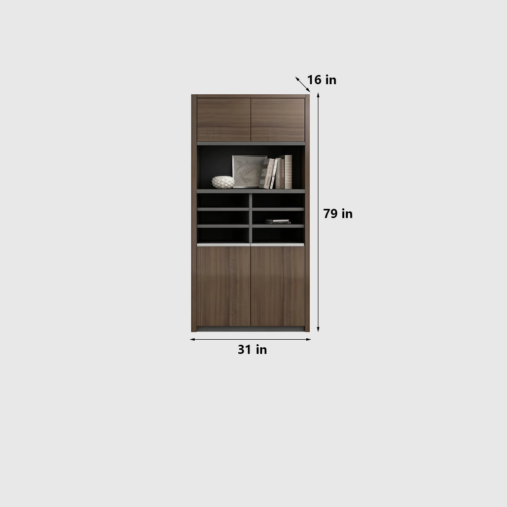 Modern Wooden Tall Filing Cabinet for Executive Office - image 6