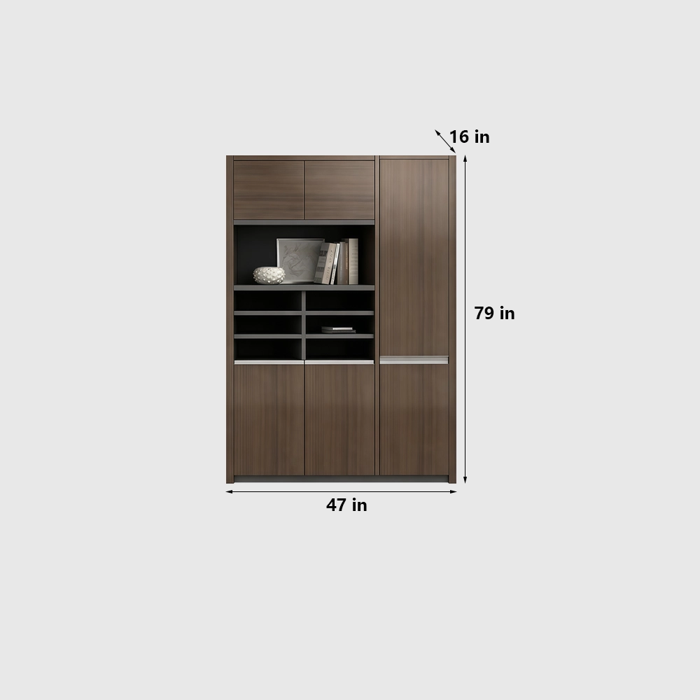 Modern Wooden Tall Filing Cabinet for Executive Office - image 7