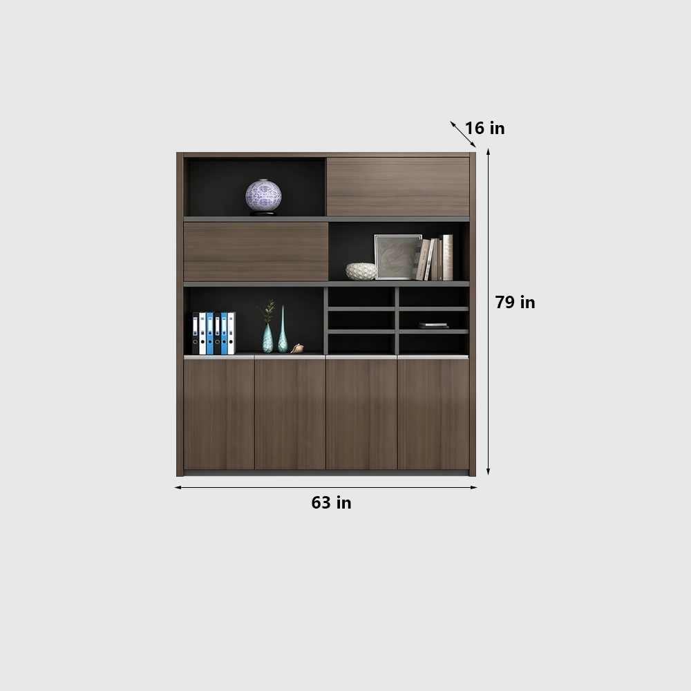 Modern Wooden Tall Filing Cabinet for Executive Office - image 8