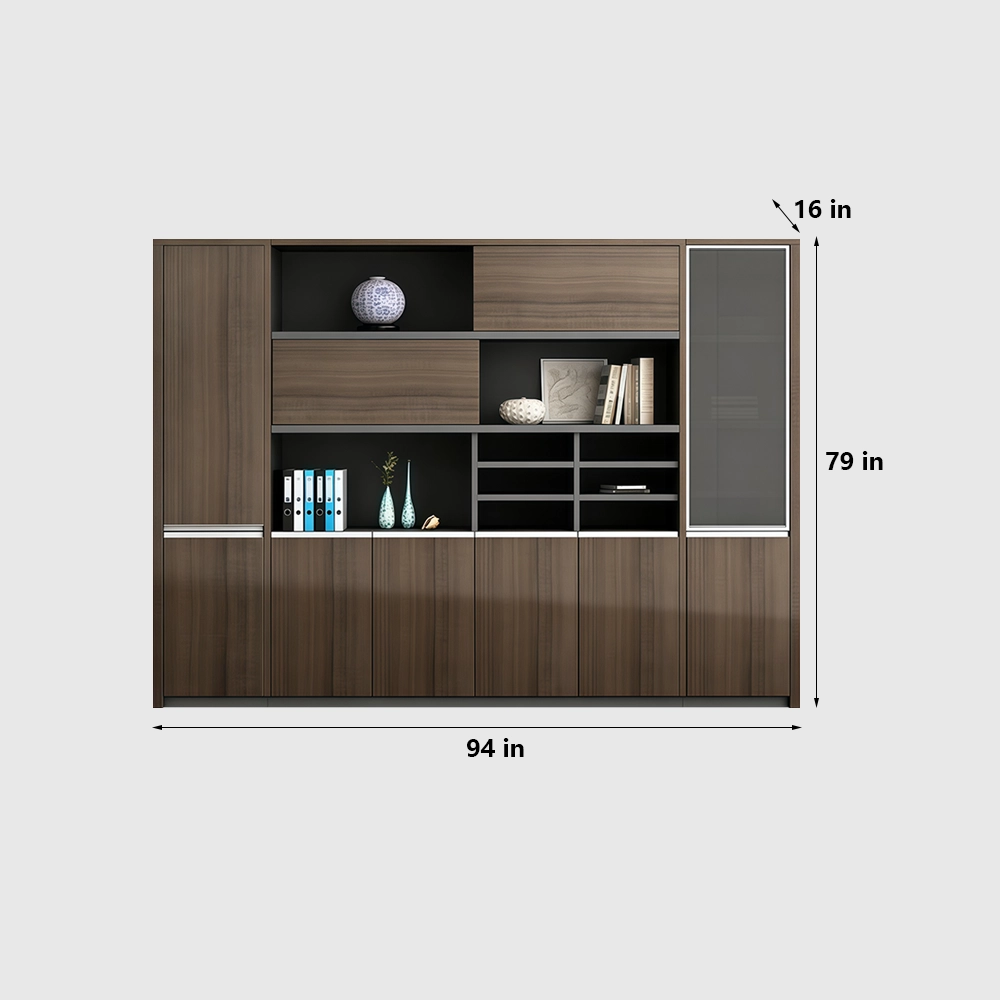 Modern Wooden Tall Filing Cabinet for Executive Office - image 10