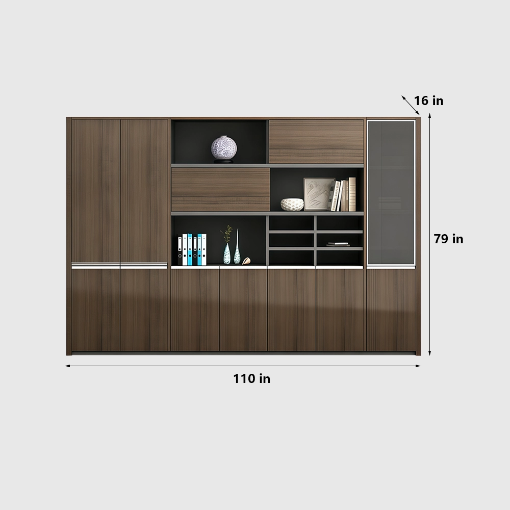 Modern Wooden Tall Filing Cabinet for Executive Office - image 11