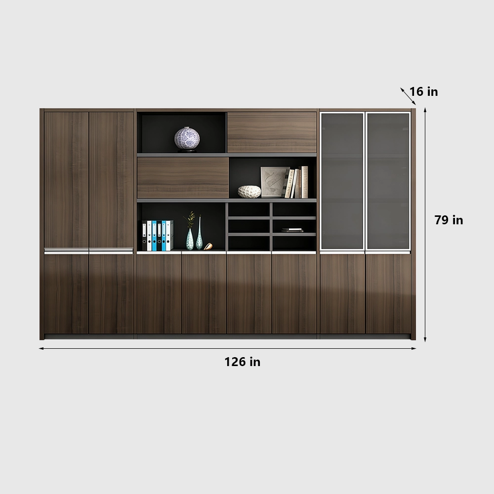 Modern Wooden Tall Filing Cabinet for Executive Office - image 12