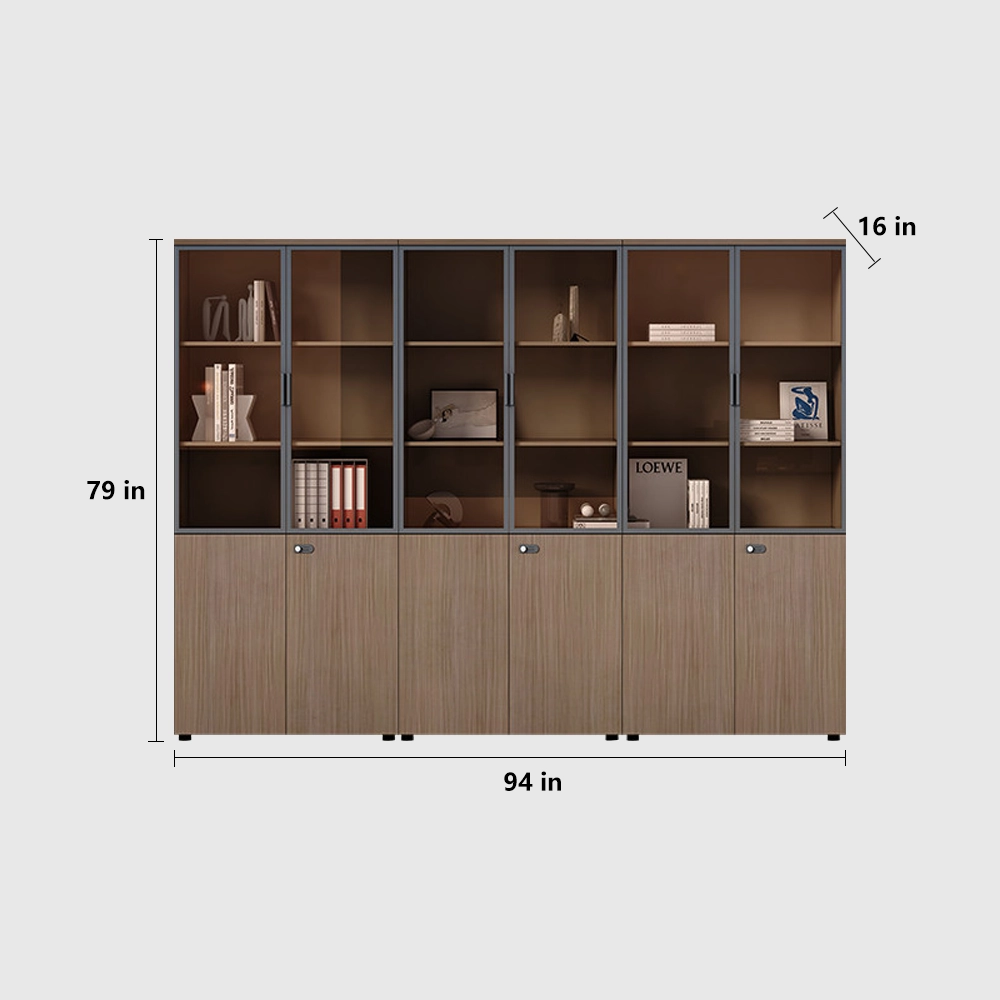 Multi-Drawer Wooden File Cabinet with Lock - image 16