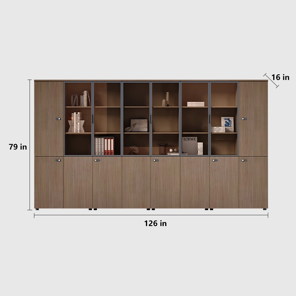 Multi-Drawer Wooden File Cabinet with Lock - image 18