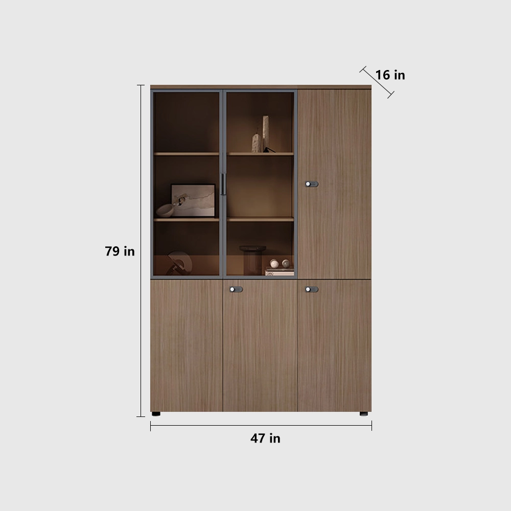 Multi-Drawer Wooden File Cabinet with Lock - image 9