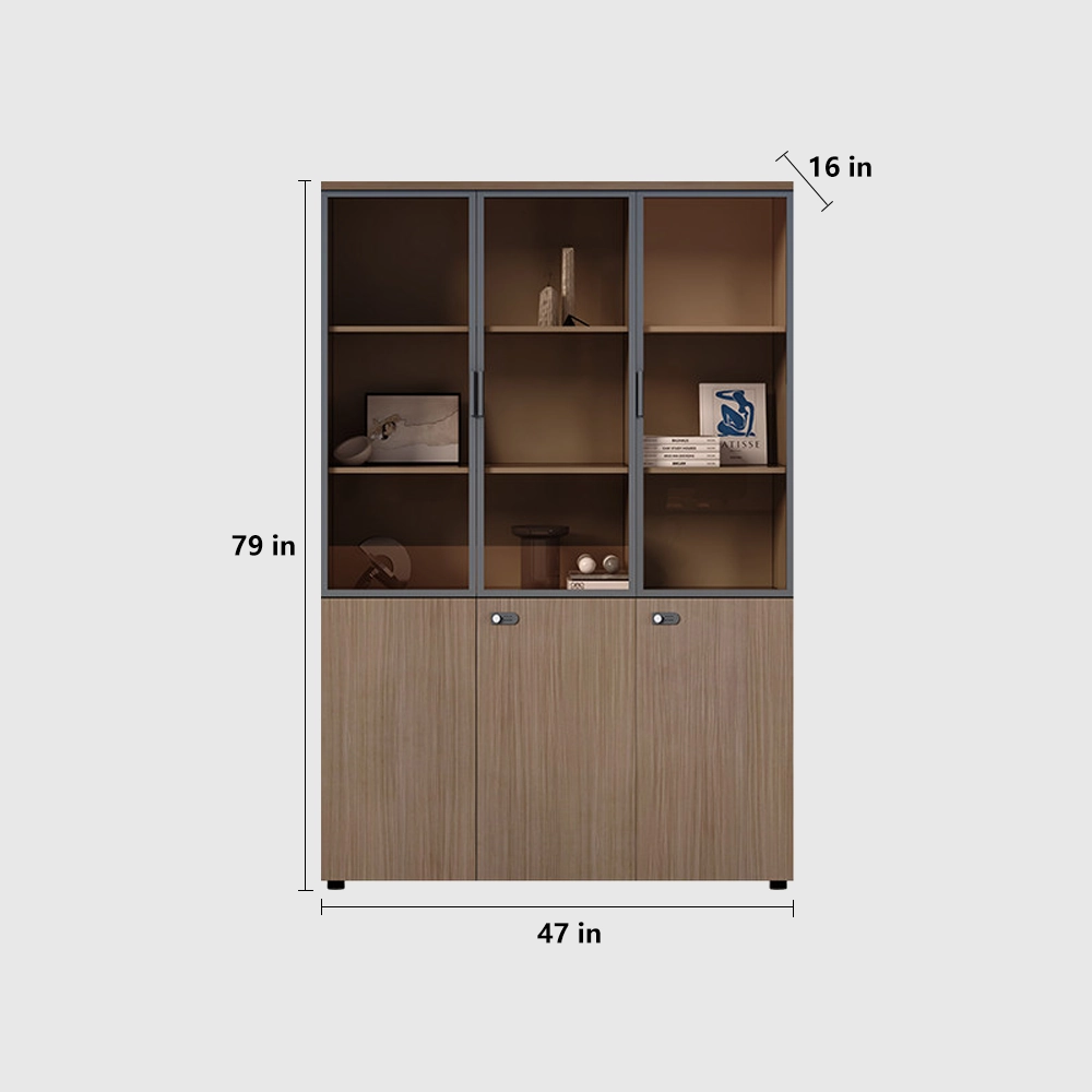 Multi-Drawer Wooden File Cabinet with Lock - image 10