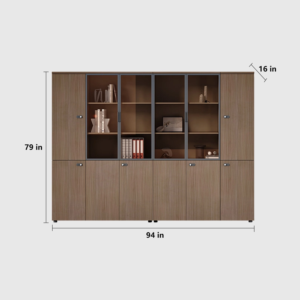 Multi-Drawer Wooden File Cabinet with Lock - image 15