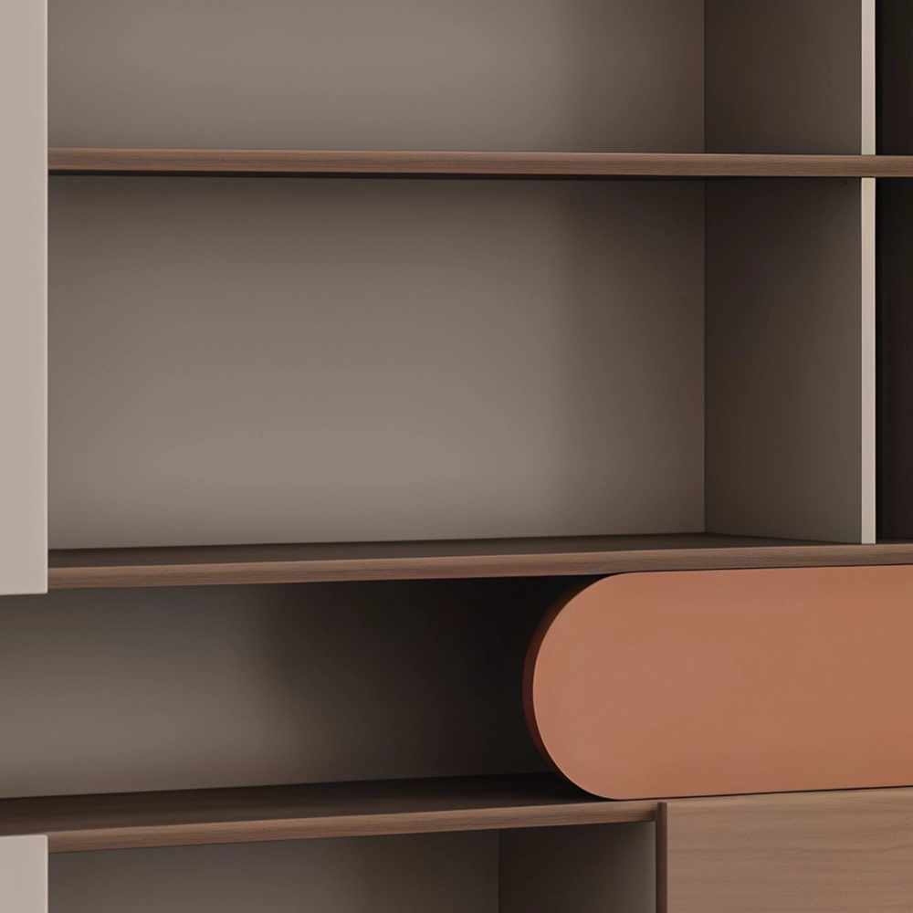 Multi-Layer Wooden Filing Cabinet for Office Storage - image 3