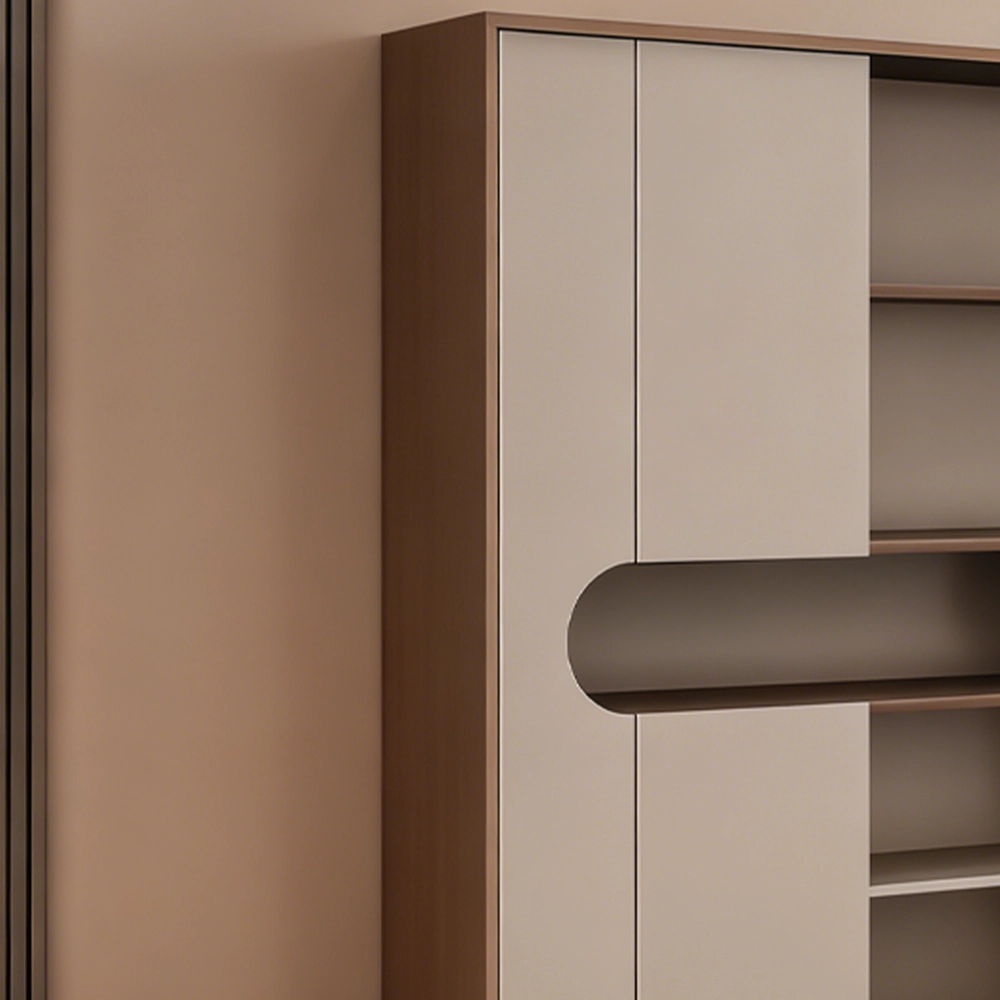 Multi-Layer Wooden Filing Cabinet for Office Storage - image 4