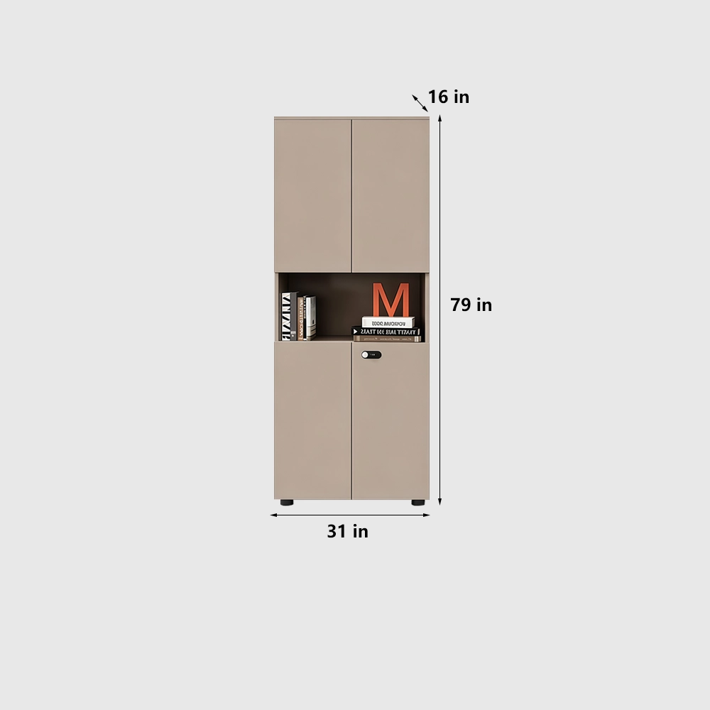 Multi-Layer Wooden Filing Cabinet for Office Storage - image 6
