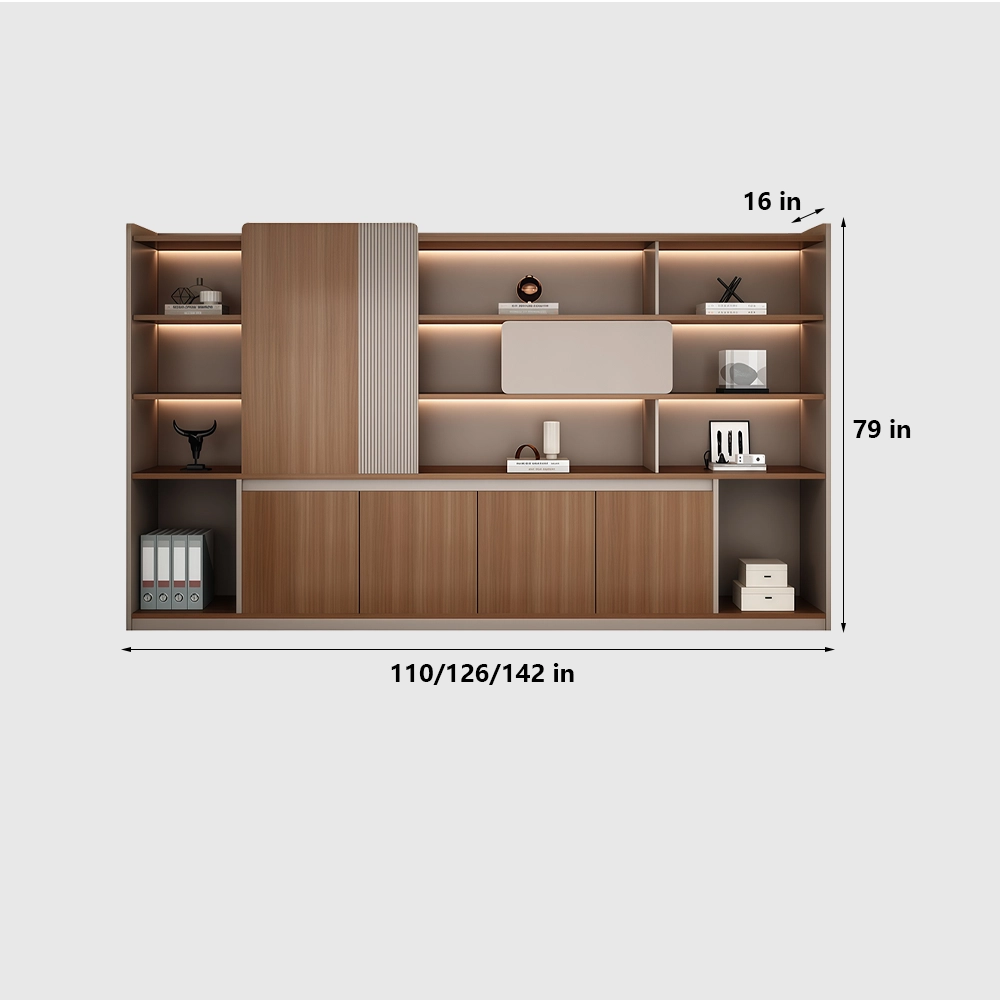 Office Bookcase Storage Cabinet Executive Display - image 7